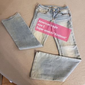 American Eagle, size 2. "Super stretch/kickboot"